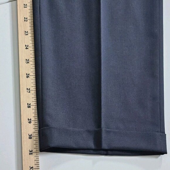 Ballin Pants Mens 40 (42) x 31 Black Zip Fly Wool Pockets Classic Trousers VTG - Picture 8 of 16
